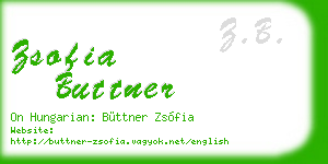 zsofia buttner business card